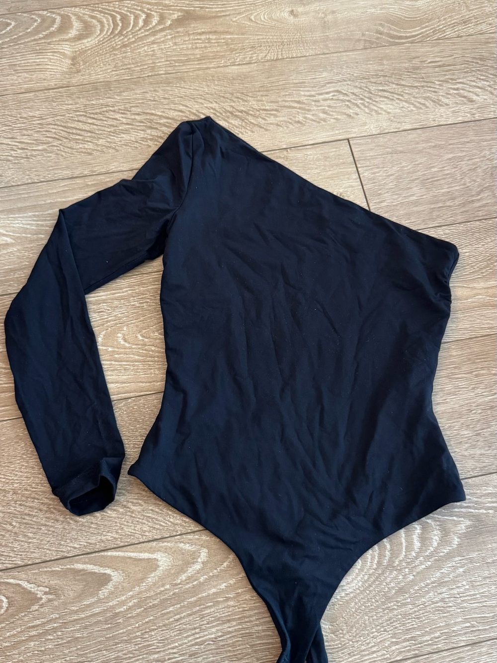Kookai Black One-Shoulder Long-Sleeve Bodysuit - Women